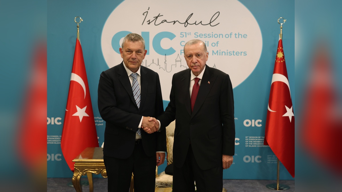 Erdoğan, UNRWA Genel Komiseri Lazzarini'yi kabul etti