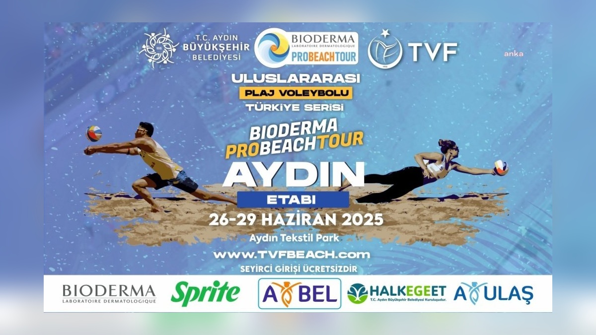 Aydın'da uluslararası plaj voleybolu turnuvası