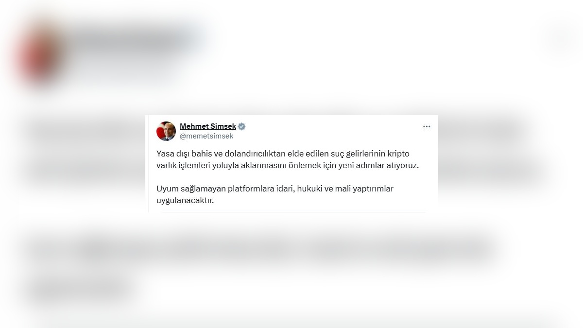 Mehmet Şimşek: Kripto varlıklarla suç geliri aklamaya karşı yeni adımlar