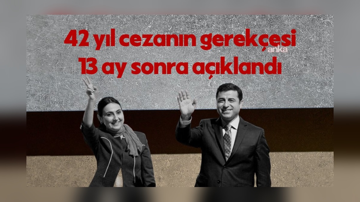 Kobani Davası Gerekçeli Kararı Açıklandı: Demirtaş'a 42 Yıl Hapis