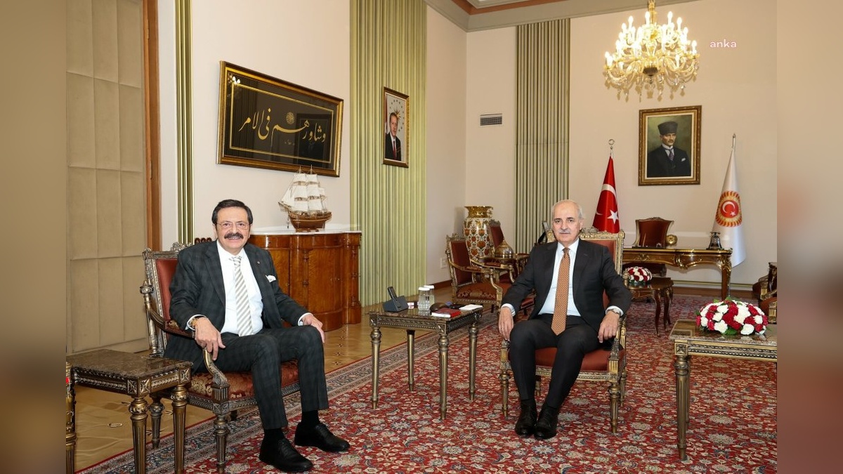Kurtulmuş, TOBB Başkanı Hisarcıklıoğlu'nu kabul etti