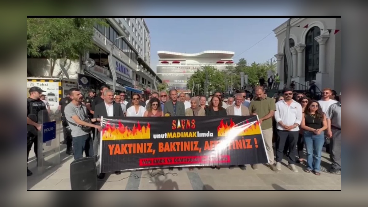 Van'da Madımak Katliamı'nın 32. Yılında Adalet Talebi