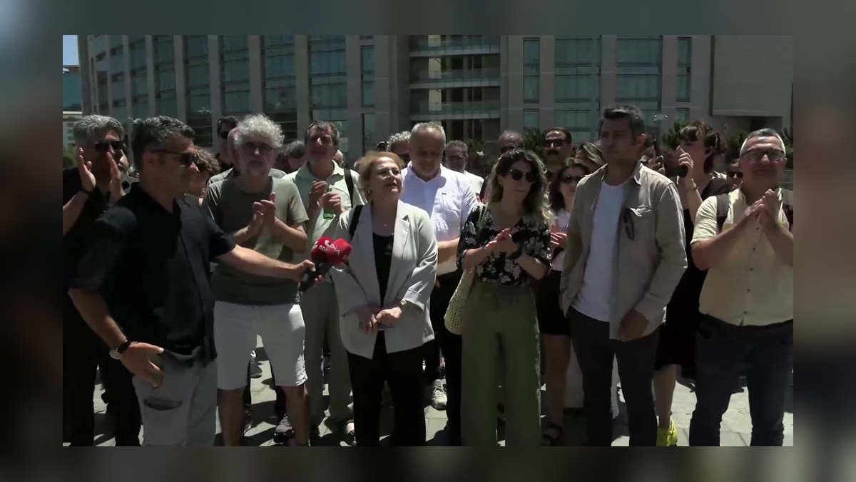 Çağlayan Adliyesi önünde basın açıklaması: Timur Soykan'ın serbest bırakılması istendi