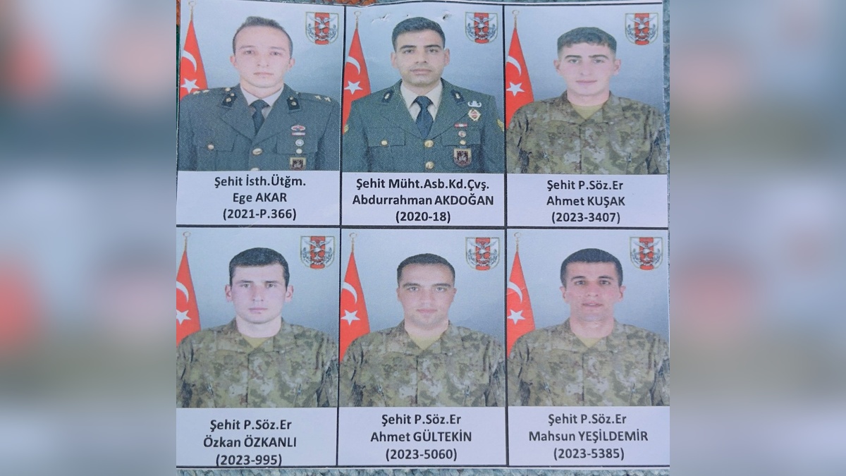 Hakkari'de şehit olan 6 asker memleketlerine uğurlandı