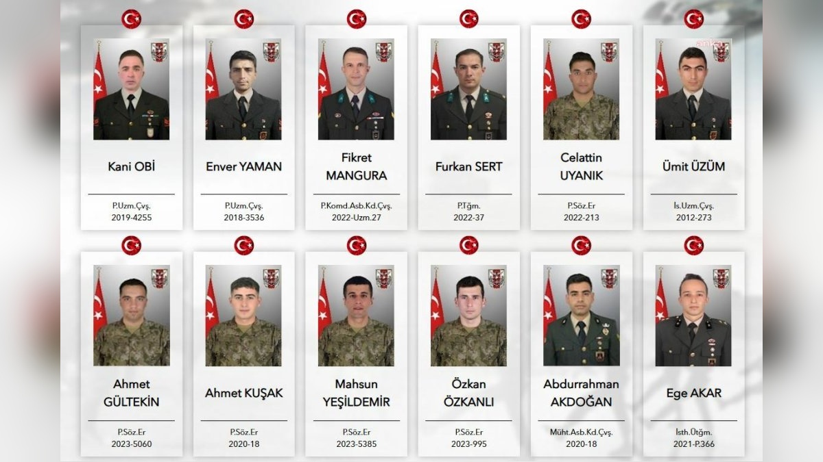 Pençe-Kilit Harekatı'nda metan gazından 12 şehit