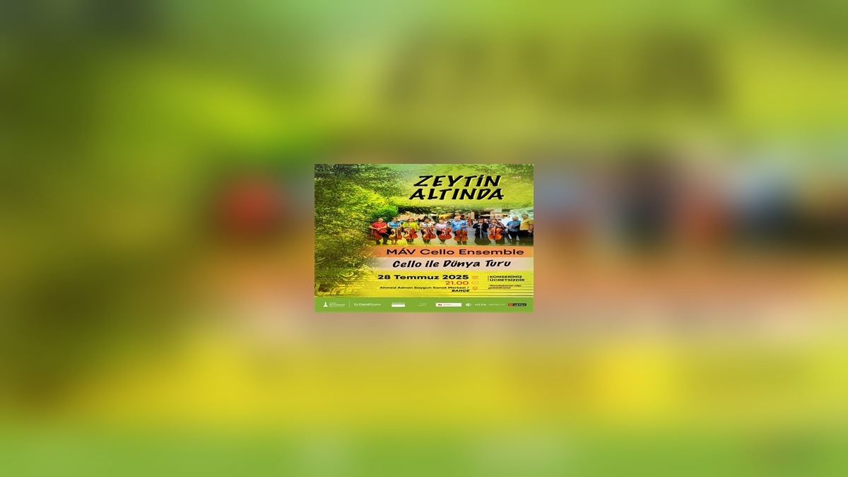 MAV Cello Ensemble: Zeytin Altında konser veriyor