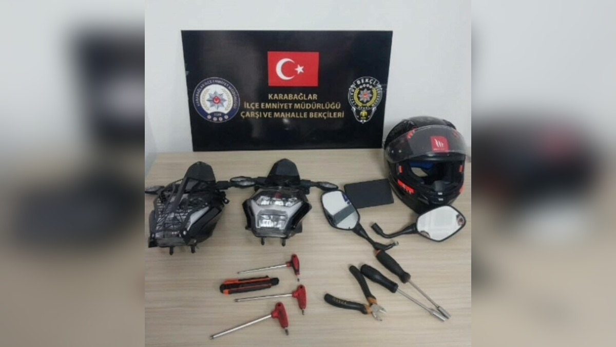 İzmir'de motosiklet hırsızı yakalandı: Çalıntı parçalar ele geçirildi