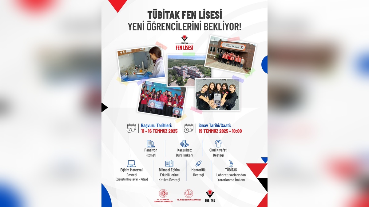 Sanayi ve Teknoloji Bakanı Kacır: TÜBİTAK Fen Lisesi öğrencilerini bekliyor