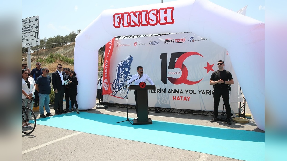 Hatay'da 15 Temmuz Şehitlerini Anma Bisiklet Yarışı