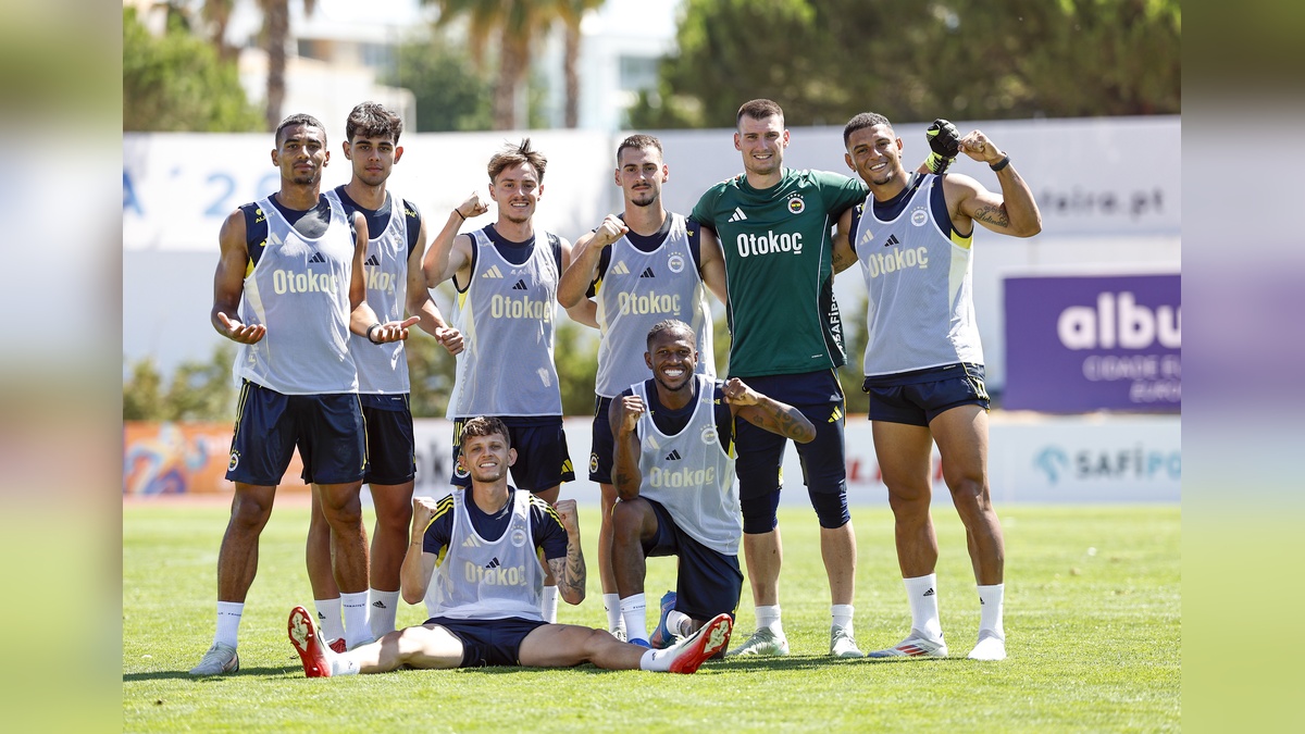 Fenerbahçe, Portekiz kampında Portimonense hazırlık maçı öncesi çalıştı