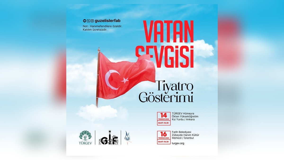 İstanbul'da 'Vatan Sevgisi' oyunu kadın izleyicilerle buluştu