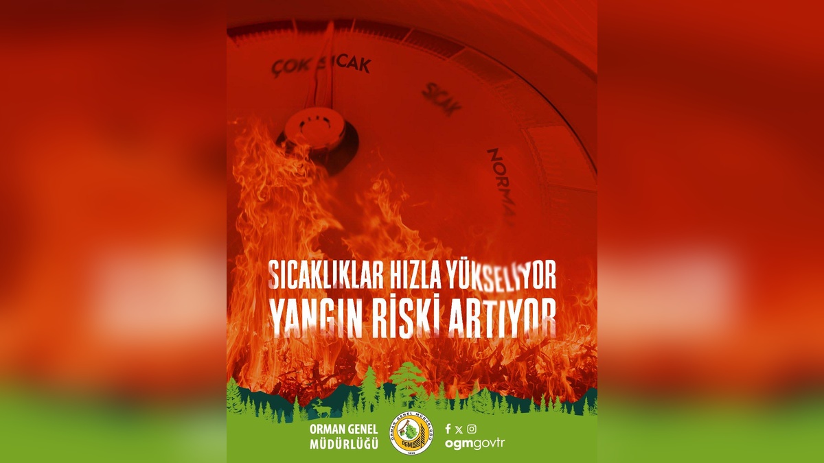 Orman Genel Müdürlüğü'nden uyarı: 19-25 Temmuz arasında yangın riski yüksek