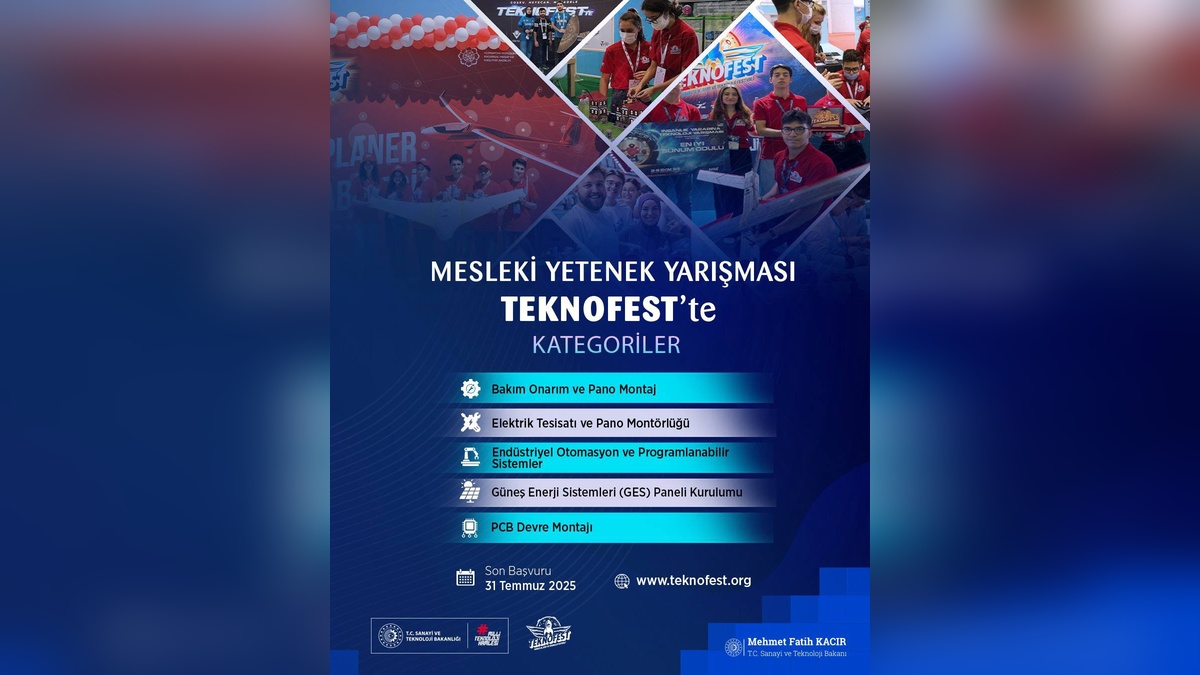 Kacır: TEKNOFEST'te ilk defa Mesleki Yetenek Yarışması düzenleniyor