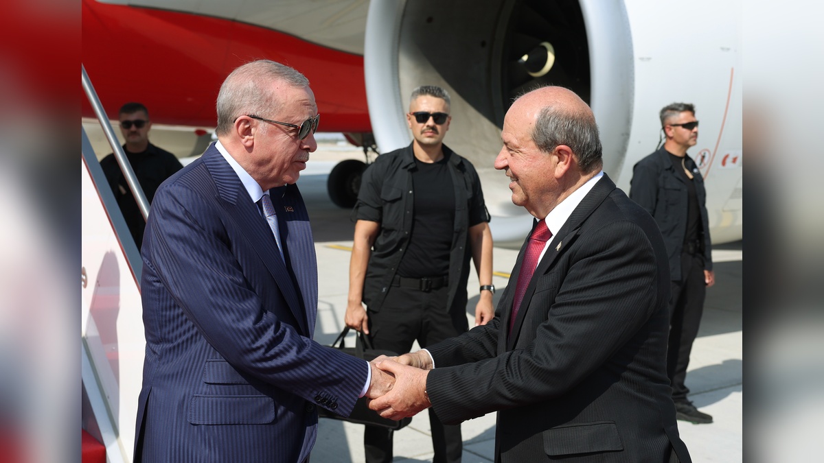 Erdoğan, KKTC'ye geldi: 20 Temmuz kutlamalarına katılacak
