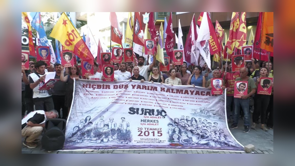 Suruç Katliamı'nın 10. yılında İzmir'de anma etkinliği