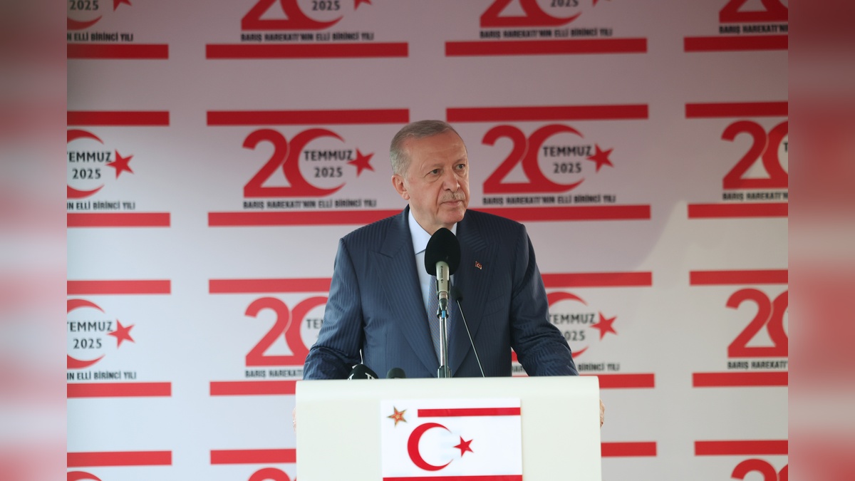 Erdoğan: Kıbrıs Türkü öz vatanında özgürce yaşamaya devam edecek