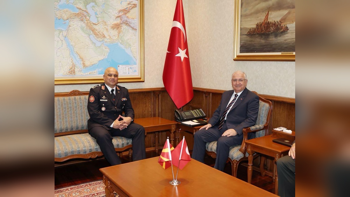 Güler, Kuzey Makedonya Genelkurmay Başkanı Lafchiski'yi kabul etti