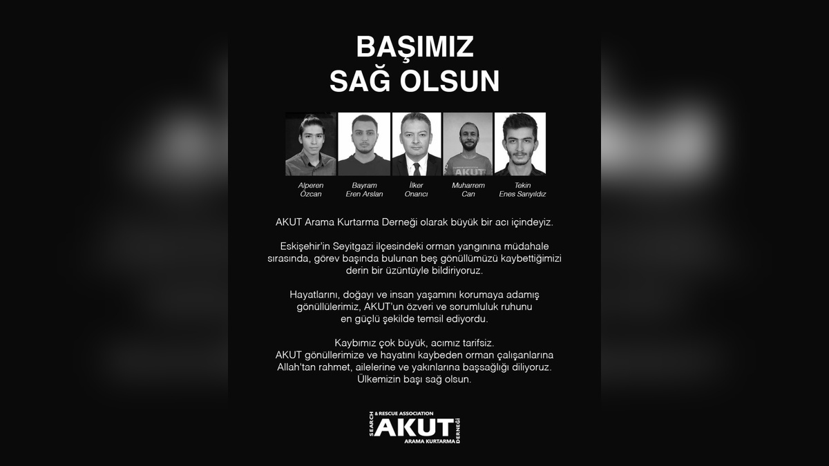 Eskişehir'de orman yangını: Beş AKUT gönüllüsü hayatını kaybetti