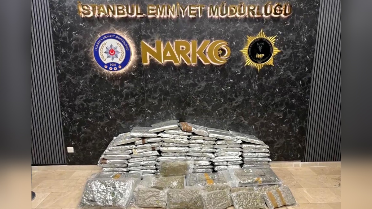 İstanbul'da uyuşturucu operasyonu: 144 kilogram skunk ele geçirildi