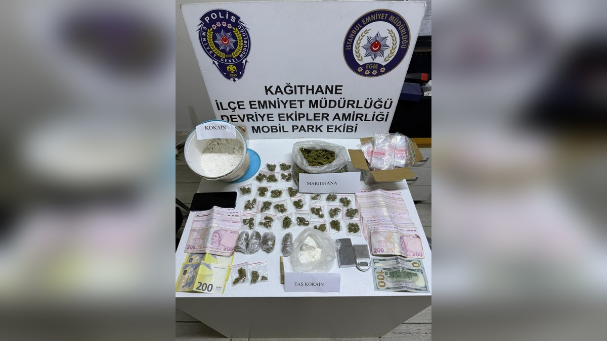 Kağıthane'de 5 milyon liralık kokain operasyonu: Şüpheli tutuklandı