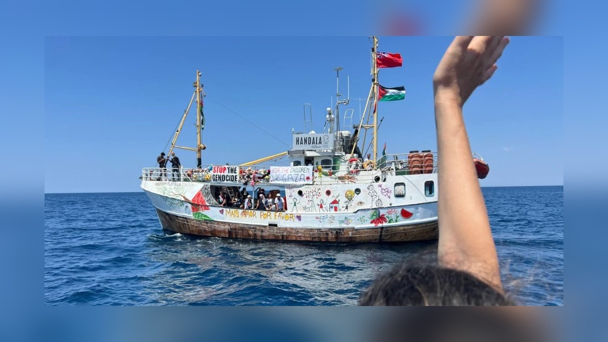 Handala gemisi, Gazze'ye doğru ilerliyor