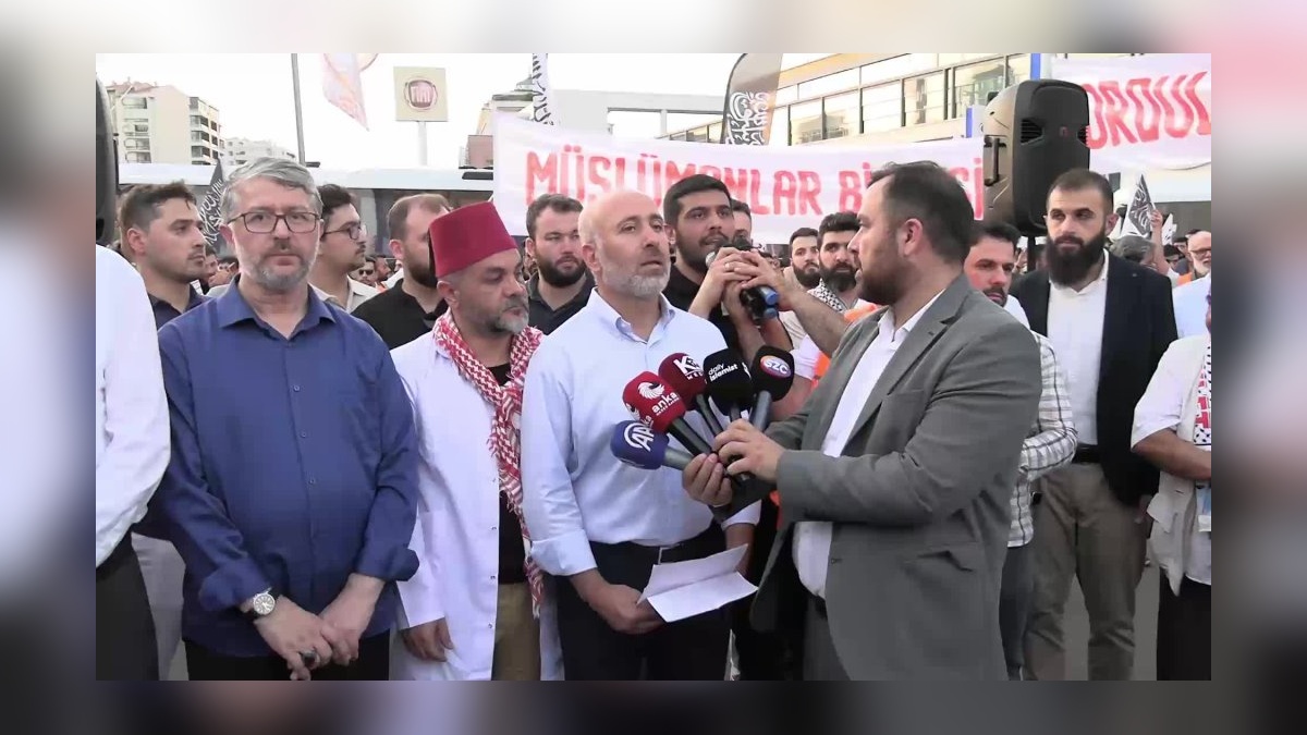Ankara'da Gazze protestosu: ABD Büyükelçiliği önünden AK Parti Genel Merkezi'ne yürüyüş