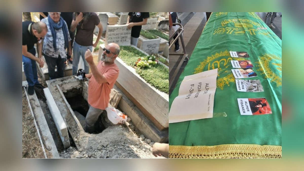 Ankara'da sanatçı Alper Fidaner son yolculuğuna uğurlandı