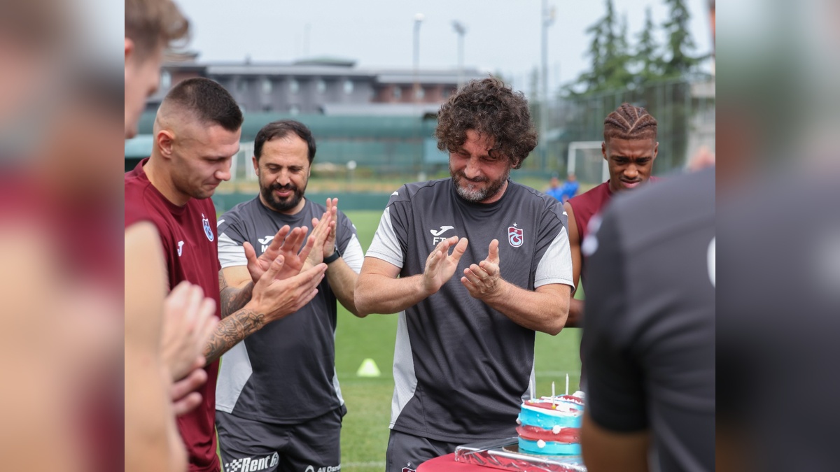 Trabzonspor'da Zubkov için doğum günü kutlaması