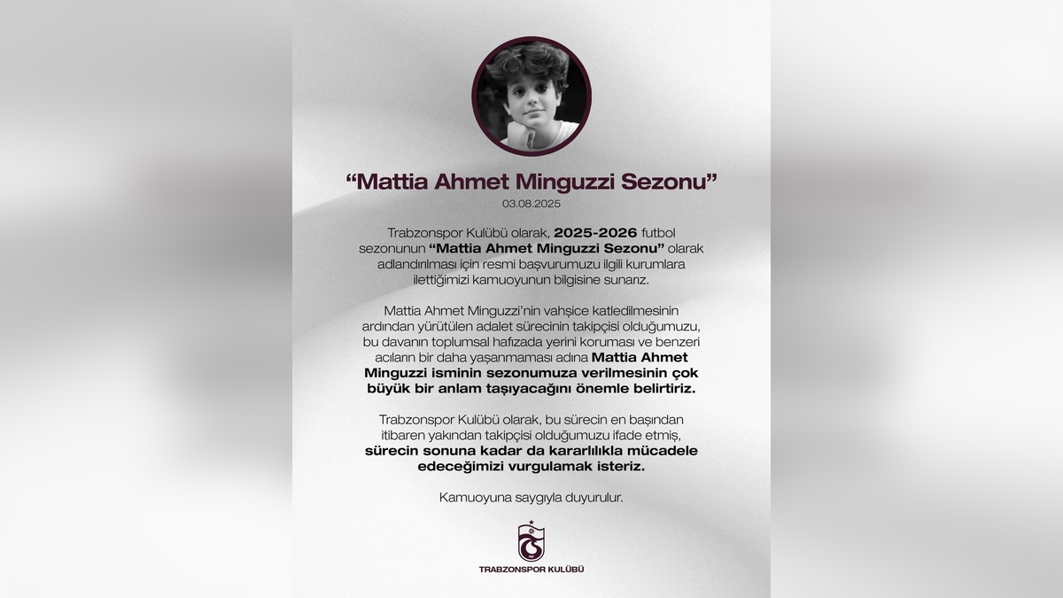 Trabzonspor'dan Mattia Ahmet Minguzzi için resmi başvuru