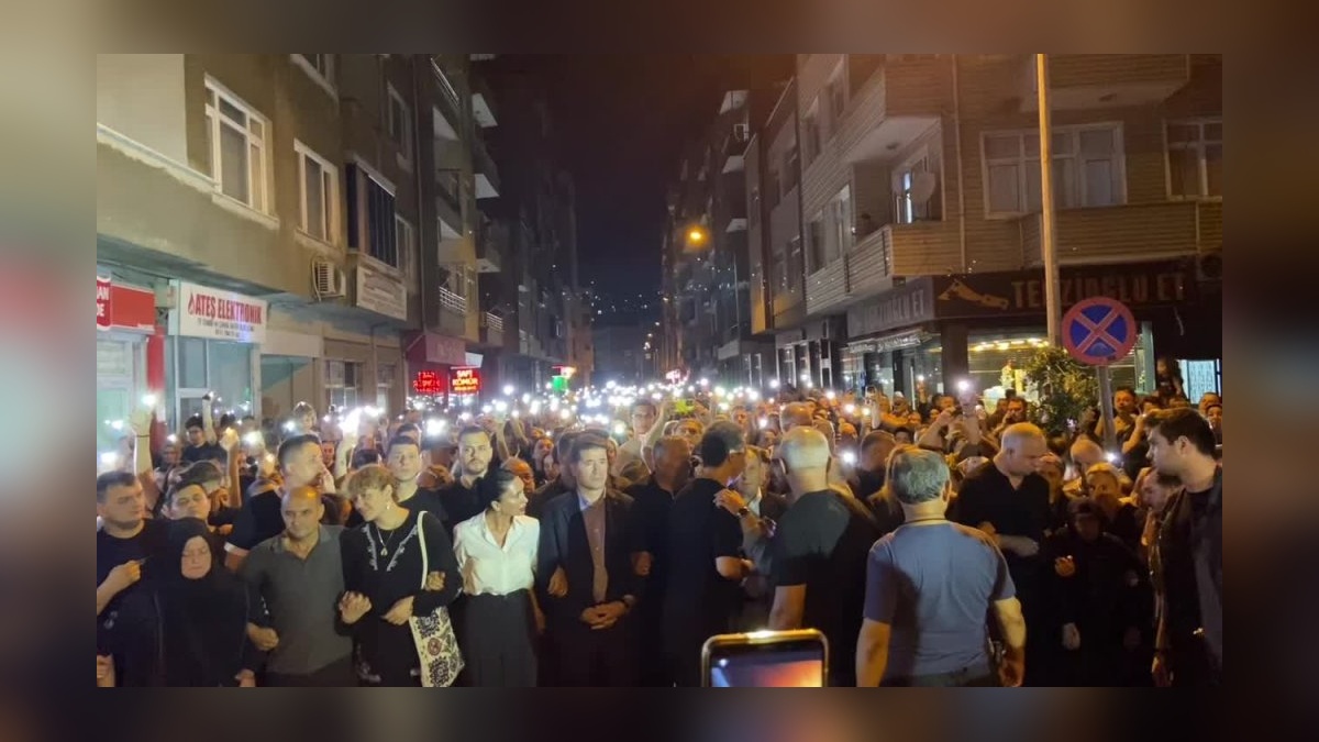 Trabzon'da kadın cinayeti: 'Karanlığa Işık' yürüyüşü