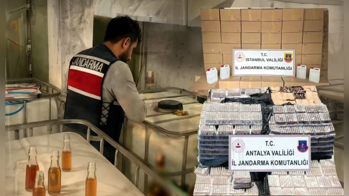İstanbul ve Antalya'da sahte alkol operasyonu: 121 gözaltı