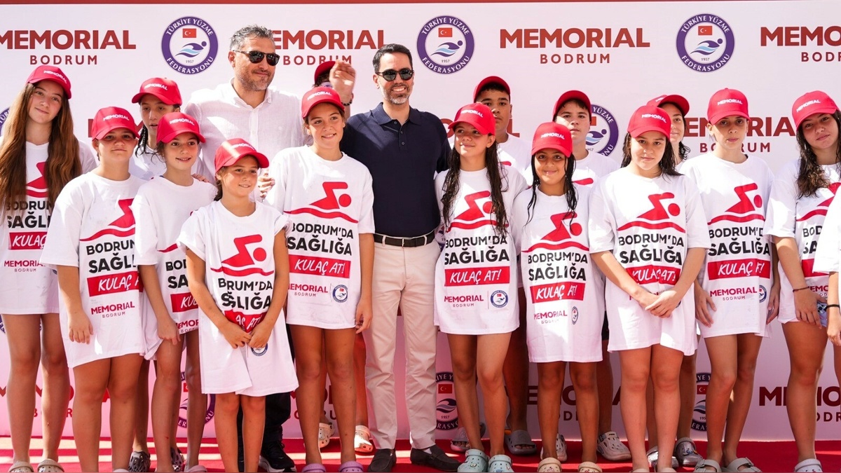 Bodrum'da Sağlığa Kulaç At: Memorial ve Türkiye Yüzme Federasyonu iş birliği