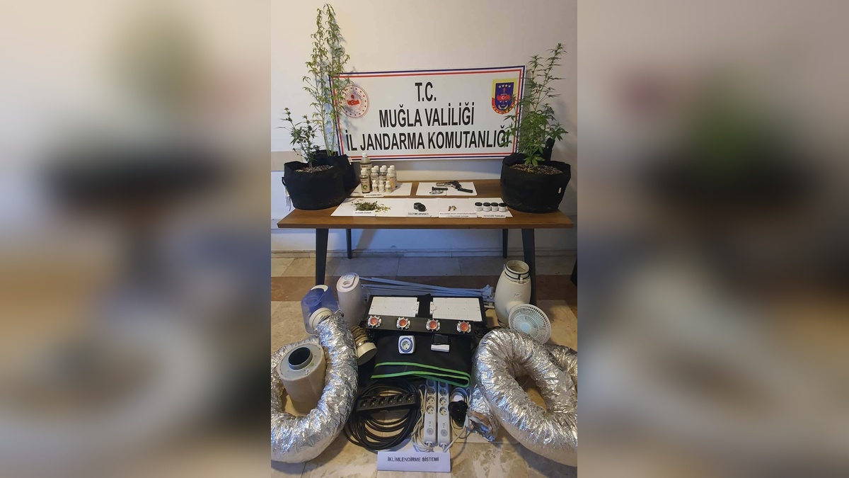 Muğla'da iklimlendirme sistemiyle uyuşturucu üretimi: 2 şüpheli gözaltına alındı