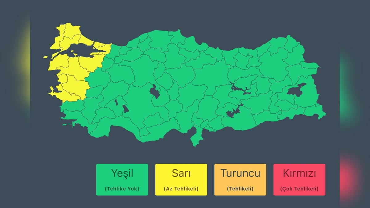 İçişleri Bakanlığı uyarısı: Marmara ve Ege'de kuvvetli rüzgar ve fırtına