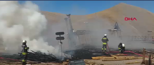 Palandöken Kayak Merkezi’nde Sosyal Tesislerde Yangın