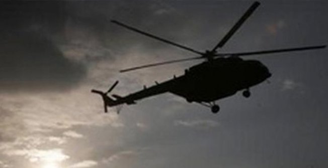 Japonya'da helikopter düştü
