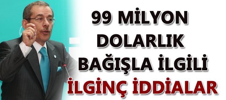 Abdüllatif Şener'den TÜRGEV'e yapılan bağışla ilgili şok iddia