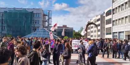 Boğaziçi Üniversitesi'nde Nureddin Yıldız Protestosu: Çok sayıda öğrenci gözaltına alındı