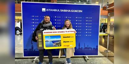 Sabiha Gökçen'den Atırav'a Direkt Uçuşlar Başladı