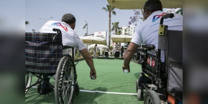 Mersin'de 24 Engelli Sporcu Geleneksel Bocce Turnuvası'nda Yarıştı