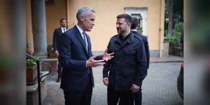 Zelenskiy, Roma'da Carney ile görüştü: "Kanada'nın desteği için minnettarım"