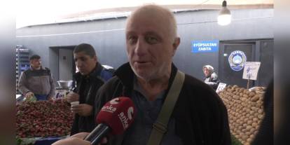 Alibeyköy Pazarı'nda vatandaşlar ekonomik sıkıntılardan yakındı