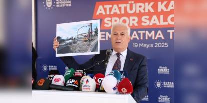 Bursa'da Atatürk Spor Salonu'nun temeli atıldı: 5 bin 16 kişilik kapasiteyle 2027'de açılacak
