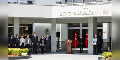 Dışişleri Bakanlığı'nda Erdeniz Şen için anma töreni
