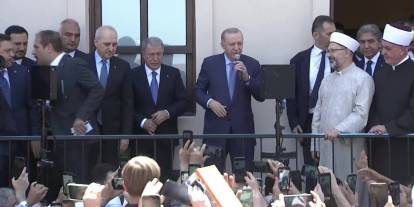 Erdoğan: Gümrükçü İshak Ağa Camii yeniden ibadete açıldı