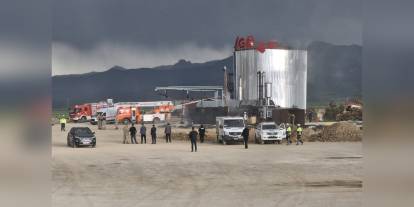 Pasinler'de asfalt fabrikasında patlama: 1 ölü, 1 ağır yaralı