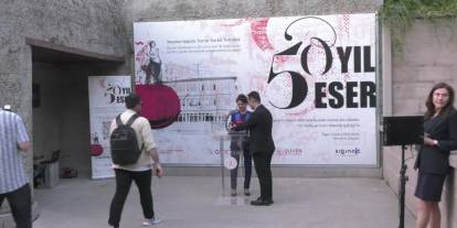 Güven Hastanesi'nin 50. yılı için '50 yıl 50 eser' sergisi açıldı