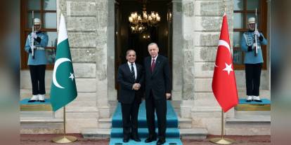 Erdoğan, Şahbaz Şerif'i kabul etti