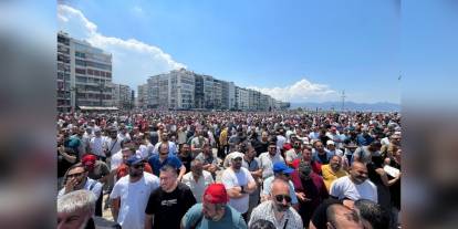 İzmir işçileri Gündoğdu Meydanı'nda: 'Hakkımız olanı istiyoruz'