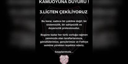 Fethiye İdman Yurdu: Maddi imkansızlıklar nedeniyle 3. Lig'den çekildi